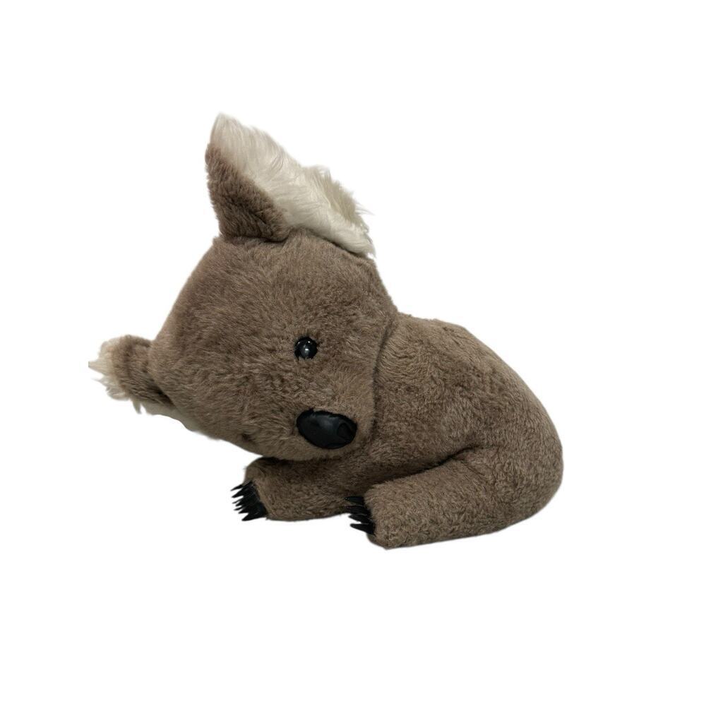 Vintage GUND 1970's Koala Bear 15" Hard Stuffed Animal Plush Plastic Claws Toy